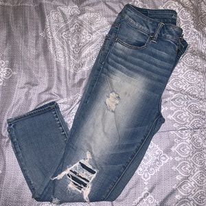 High Waisted Crop Jeans